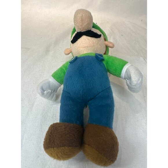 Super Mario Luigi Plush Toy 8" Nintendo Official 2010 Green & Blue Collectible - Picture 4 of 4